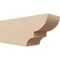 Ekena Millwork 6in. W x 8in. H x 20in. L Ridgewood Woodgrain TimberThane Rafter Tail, Primed Tan RFTUR06X08X20RIDRCPR - alternate 1